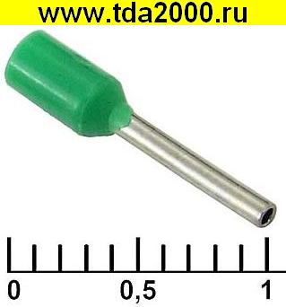 Разъём Наконечник на кабель DN00308 green (0.8x8mm)