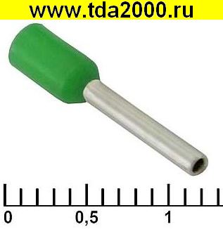 Разъём Наконечник на кабель DN00710 green (1.2x10mm)