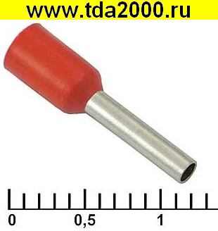 Разъём Наконечник на кабель DN01008 red (1.4x8mm)