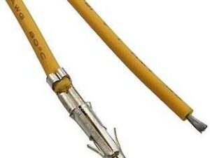 Разъём Питания низковольтный MFA-M 6,35 mm AWG18 0,3m yello