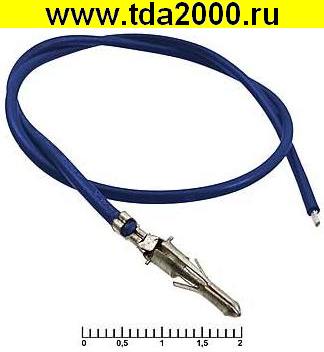 Разъём Питания низковольтный MFT-M 6,20 mm AWG18 0,3m blue
