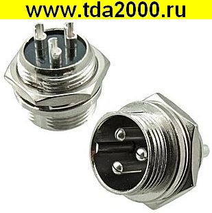 37768.jpg Разъём Цилиндрический малогабаритный GX16M-3B — изображение 1