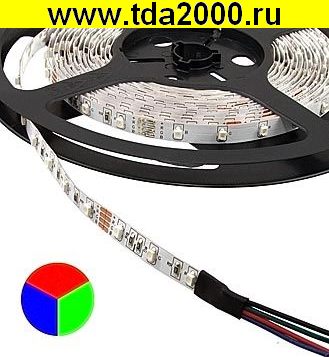 Светодиодная лента 3528 300LED IP33 12Vх24W RGB