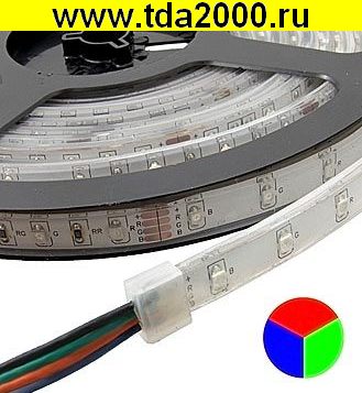 Светодиодная лента 3528 300LED IP68 12Vх24W RGB