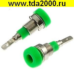 Разъём Z007 2mm panel jack GREEN