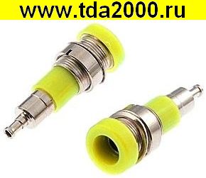 Разъём Z010 4mm panel jack YELLOW