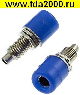 Разъём Z011 4mm panel jack BLUE