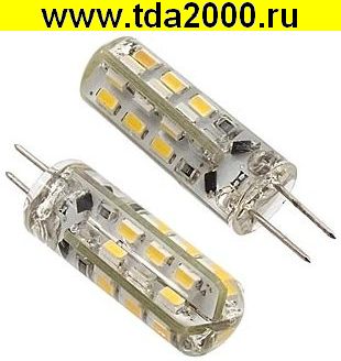 Автолампа G4 AC-DC 12V 24LED 3014 9Lm 1,3W WW
