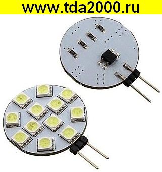 Автолампа G4 AC-DC 12V 12LED 5050 10Lm 0,7W W