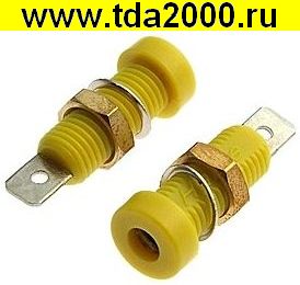Разъём Z032 4mm Socket YELLOW