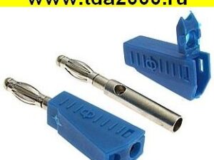Разъём Z040 4mm Stackable Plug BLUE