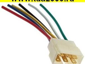 Разъём Соединитель автомобильный 6p male plug 10CM