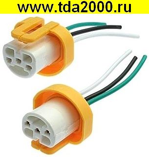 Разъём Соединитель автомобильный 9004/9007, ceramic, Cu 10CM