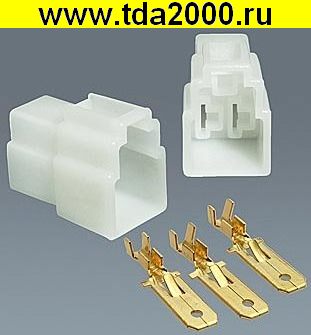 Разъём Соединитель автомобильный DJ7031-6.3-11