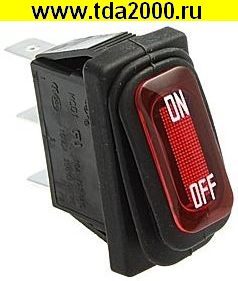 Клавишный переключатель SB068-12V IP65 on-off 10.5x28.5mm