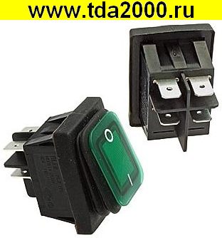 Клавишный переключатель SB092 IP65 on-off 22x30mm