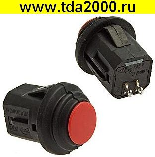 Кнопочный SB570-R IP65 off-(on) ф14mm переключатель