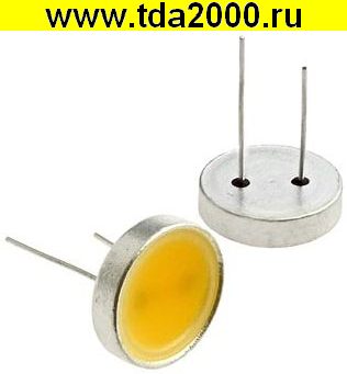 Светодиод мощный желтый? 100Lm 2800K 1вт 6,6в 100ma T12mm