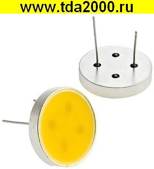 Светодиод мощный желтый? 100Lm 2800K 9вт 9,8в 350ma T16mm