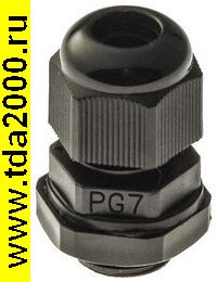 Кабельный ввод PG 7 (IP 54) Черный