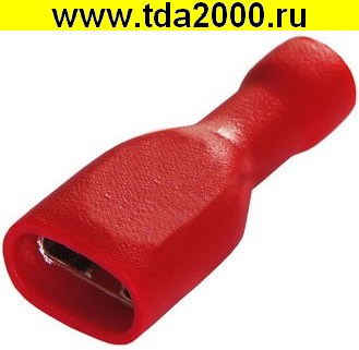 Разъём Клемма ножевая 6,3 изолированная РППИ-М 1.5-(6.3) Клеммы ножевая изолированная