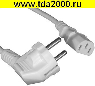 72924.jpg Шнур 220в ПВС-АП S22C13 3х1.0 3м(б) — изображение 1