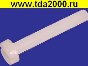 Винт DIN84 3x20 PA66