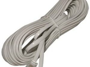 Телефонный кабель RJ-11 (6P-4C) 7m. white