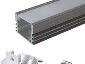 Профиль для светодиодной ленты накладной алюминиевый 505-1, 1м