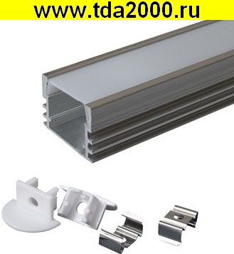 74674.jpg Профиль для светодиодной ленты накладной алюминиевый 505-1, 1м — изображение 1
