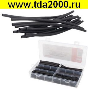 Термоусадка самозатухающая 2:1 29-0131 Набор №1 ТУТнг черная 305шт