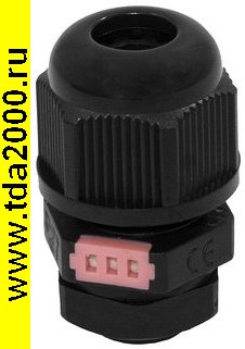 Кабельный ввод с вентиляцией PG7 (4-8) vent black