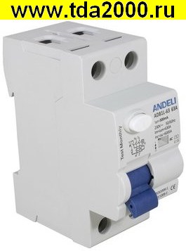 Брейкер ADB1L-63 2P 63A 300mA тип AC 6kA
