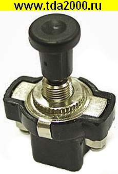 Кнопочный ASW-05 L13 off-on черный переключатель