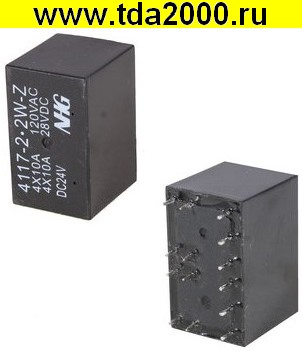 Реле 4117-2-2W-Z-10A-24VDC-1.0