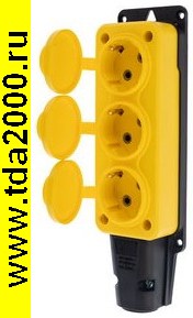 111-126 Розетка штепсельная трехм.