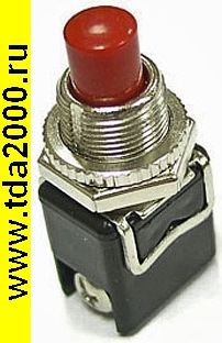 Кнопочный PBS-13C (on)-off красный переключатель