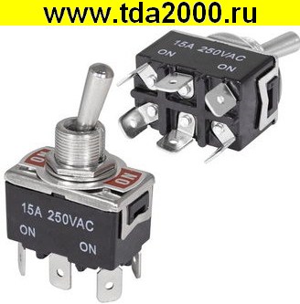 Тумблер KN3(C)-202P on-on