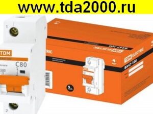 Брейкер ВА47-100 1Р 80А 10кА х-ка С