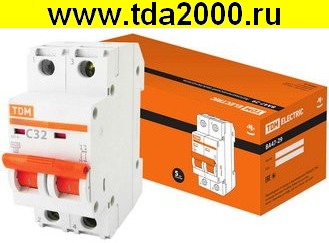 Брейкер ВА47-29 2Р 32А 4.5кА х-ка С