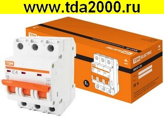 Брейкер ВА47-29 3Р 4А 4.5кА х-ка С