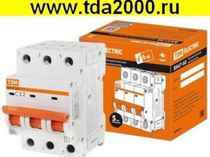 Брейкер ВА47-60 3Р 32А 6кА х-ка С
