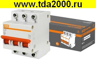 Брейкер ВА47-63 3Р 50А 4.5кА х-ка С