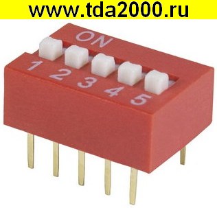 78082.jpg Переключатель DIP SWD1-5 (DS-05) (Вдм1-5) — изображение 1