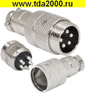 79235.jpg Разъём Цилиндрический малогабаритный GX16M-5 — изображение 1