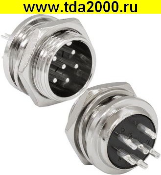 79237.jpg Разъём Цилиндрический малогабаритный GX16M-6C — изображение 1