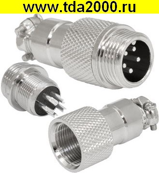 79281.jpg Разъём Цилиндрический малогабаритный GX12M-5 — изображение 1