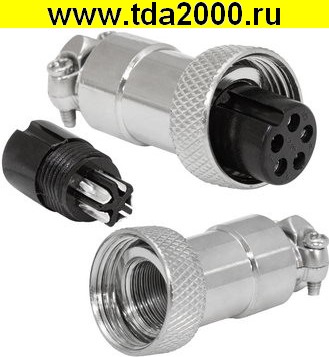 79282.jpg Разъём Цилиндрический малогабаритный GX12M-5A — изображение 1