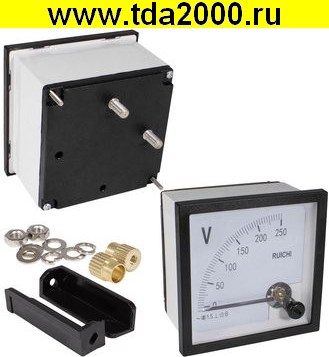 79378.jpg Щитовой прибор переменного тока Вольтметр 250В 50гц (72х72) — изображение 1