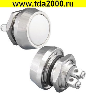 Кнопка антивандальная GQ12B-10/W/N off-(on)